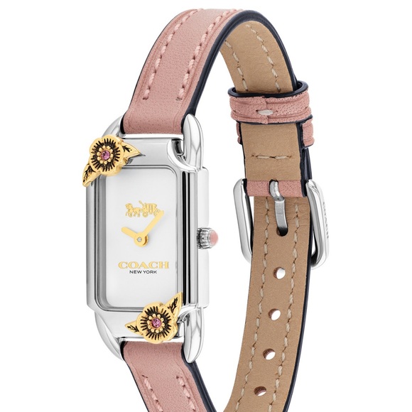 COACH Cadie blush leather strap blush watch NWT - Picture 7 of 10
